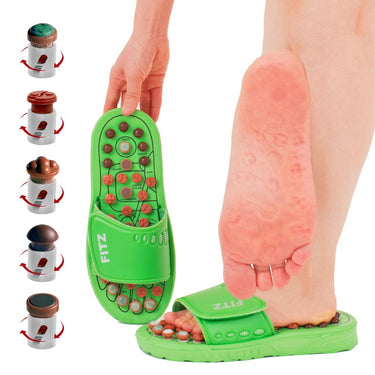 FITZ: Reflexology Slipper | The 10 minute foot massage a day that will take your pain away! | Unisex Sizing